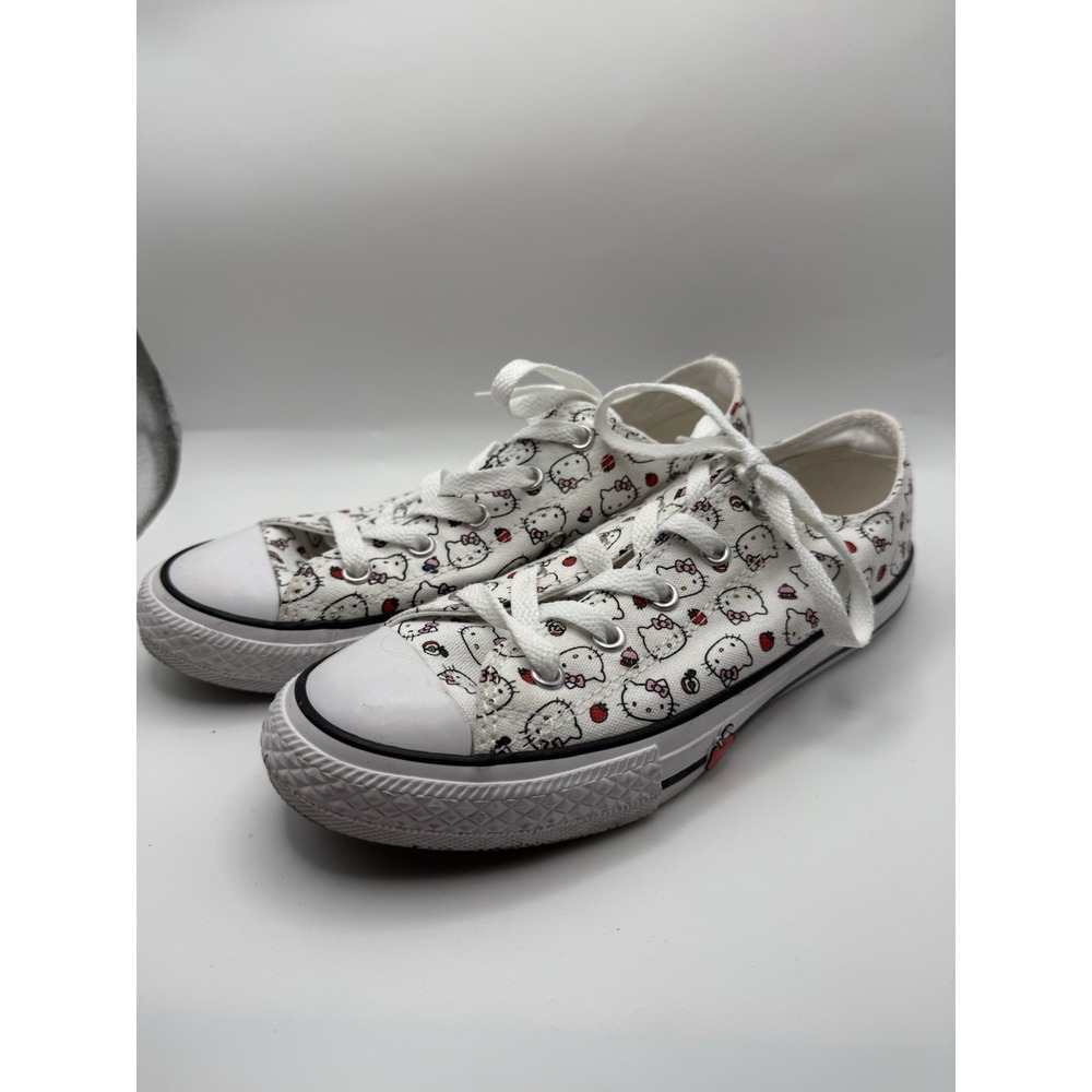 Hello Kitty X Converse Chuck Taylor All Stars Low Top‎ 163916F Youth Girls 3 Y